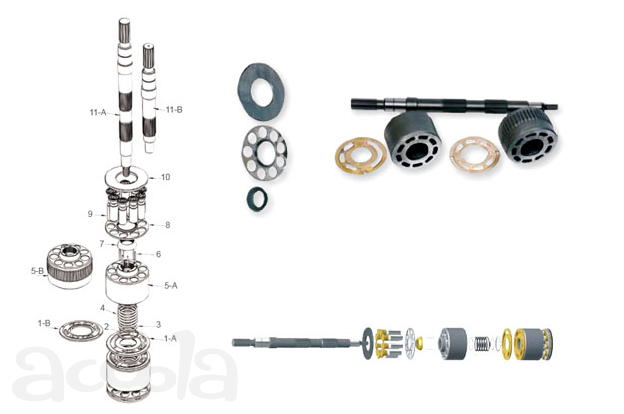 Роторная группа Kawasaki K3V180/63/112/140/180/280